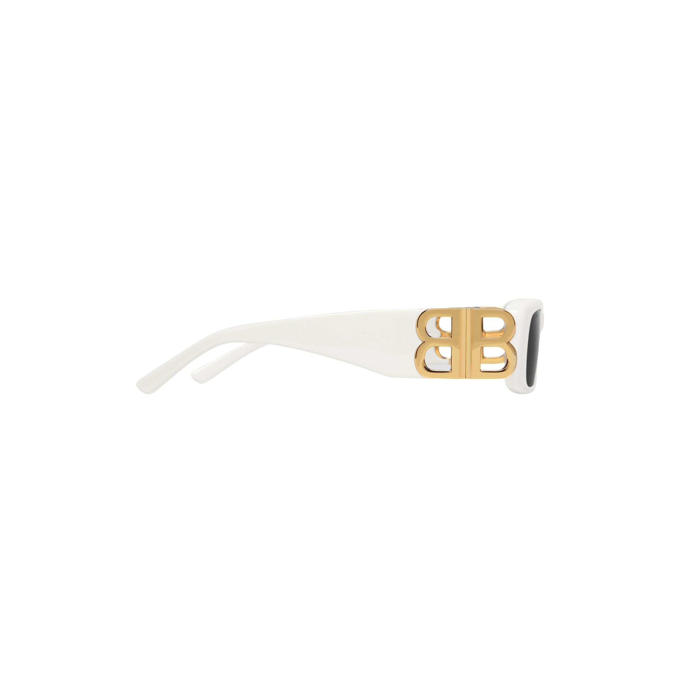 Women’s Dynasty Rectangle Sunglasses in White - Image 4